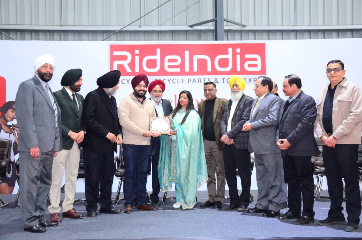 Komal Engineering Works receiving an award at RideIndia